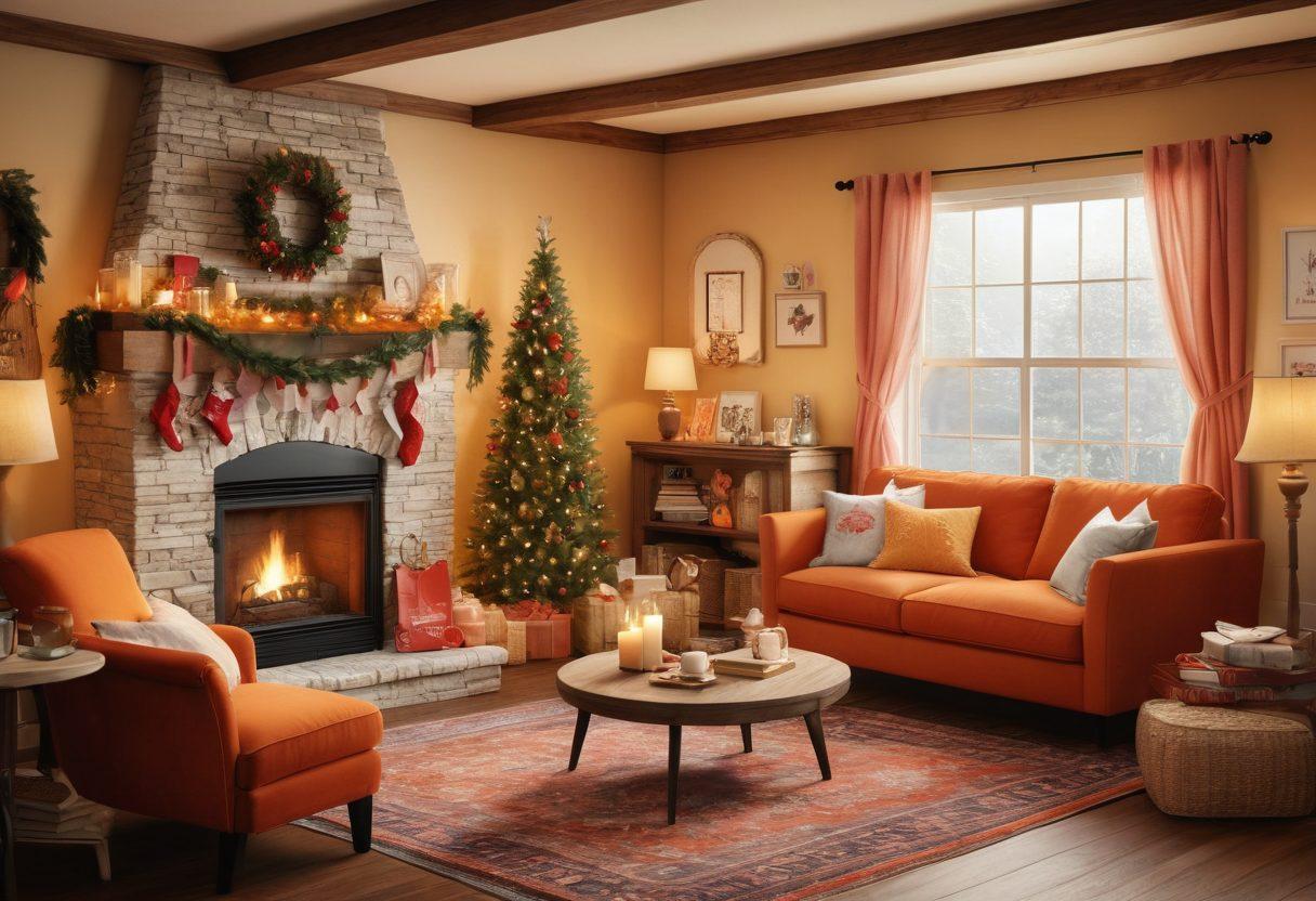 A bustling online marketplace infused with warmth, featuring diverse characters exchanging heartfelt gifts, personalized items, and love letters. Include a banner that says 'Heartfelt Deals', with elements like cozy homes and vibrant hearts floating around. Showcase a digital device displaying an affectionate online shopping interface. super-realistic. warm colors. inviting atmosphere.